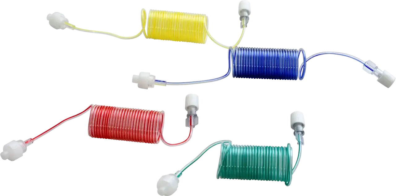 PUR Color Coiled Extension Line